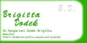 brigitta dodek business card